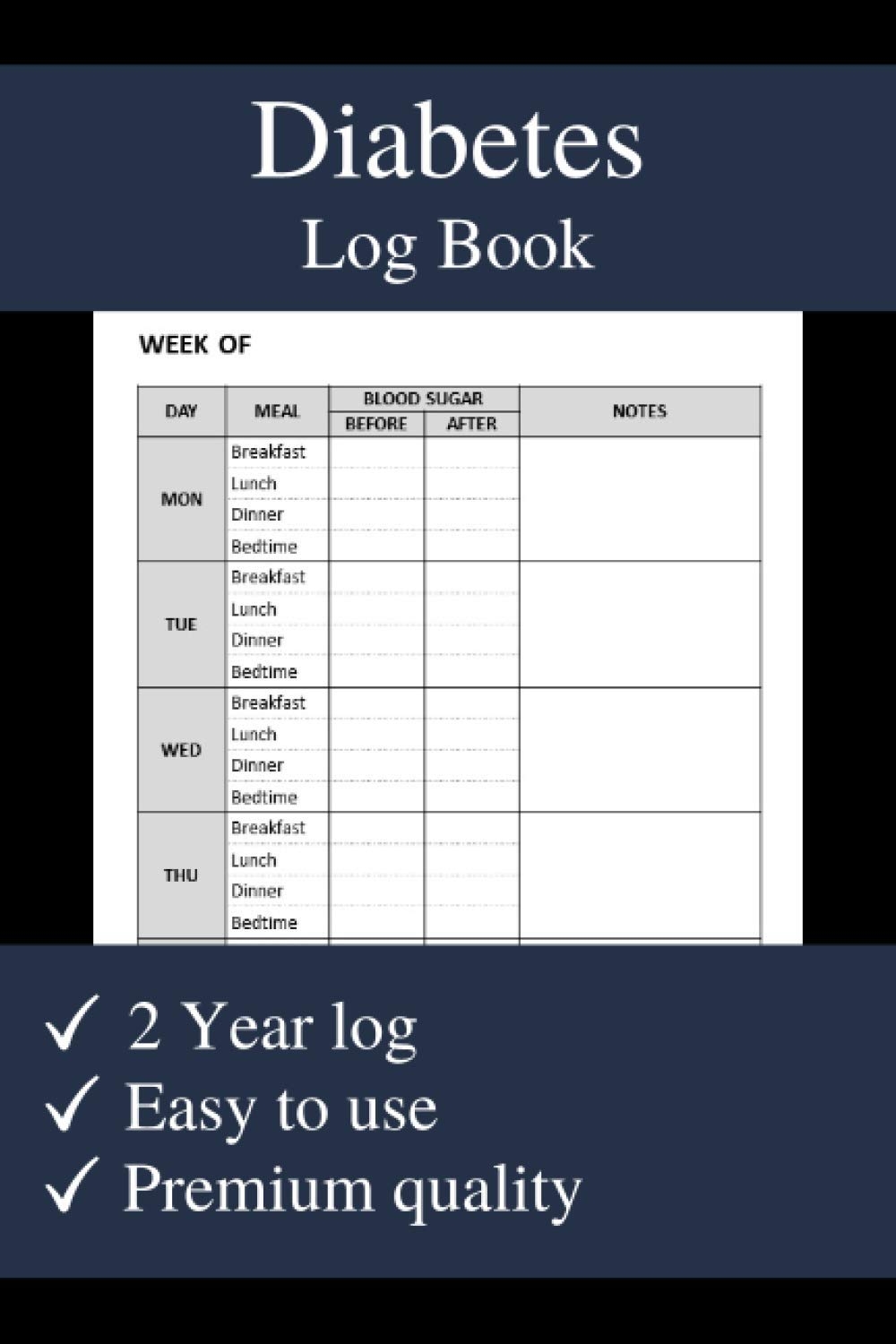 printable diabetes log book