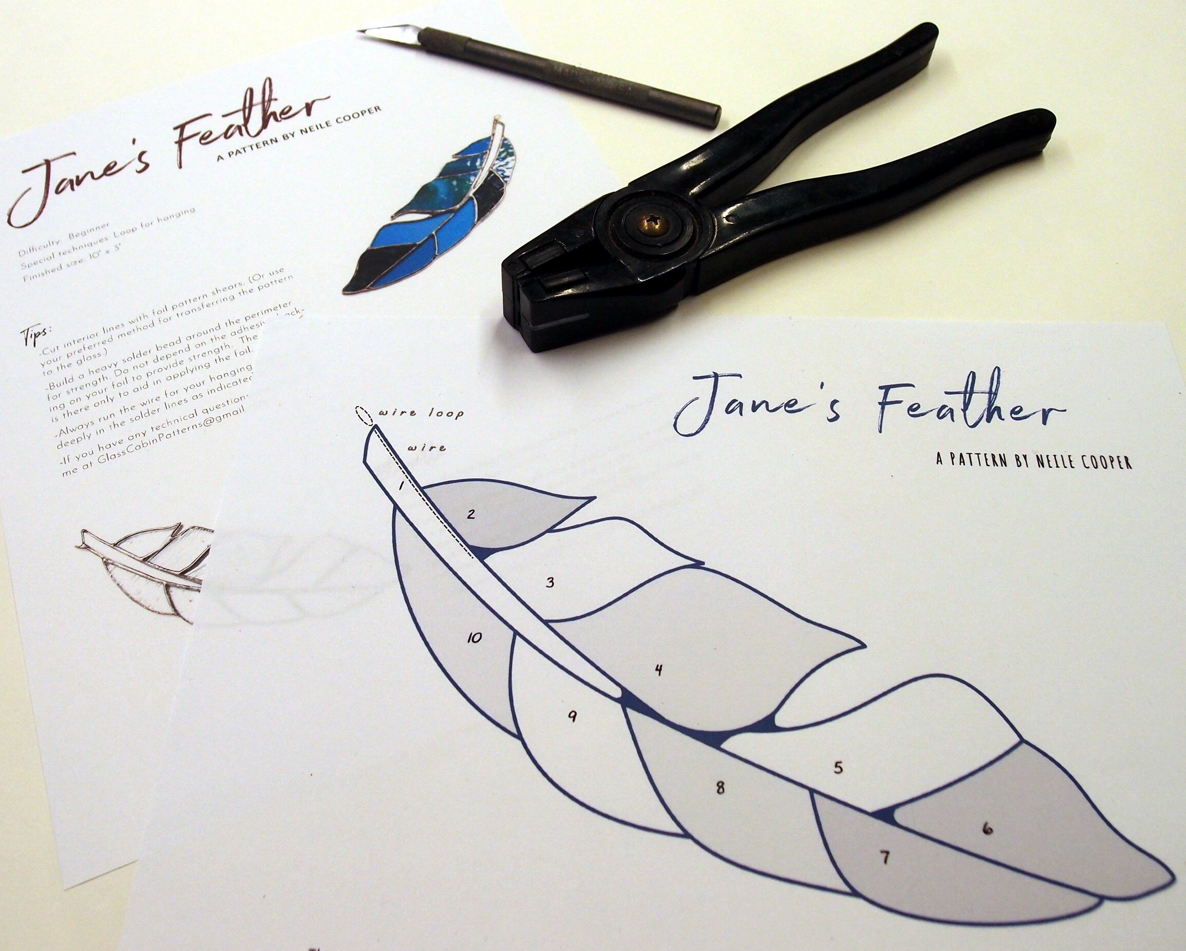 free printable feather pattern