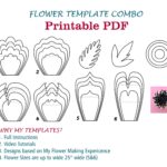 Digital Paper Flower Template PDF Paper Flower Bundles Giant Paper 