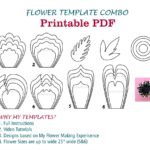 Digital Paper Flower Template PDF Paper Flower Bundles Giant Paper Flowers Large Paper Flowers Printable Big Paper Flowers Printable Flowers Etsy
