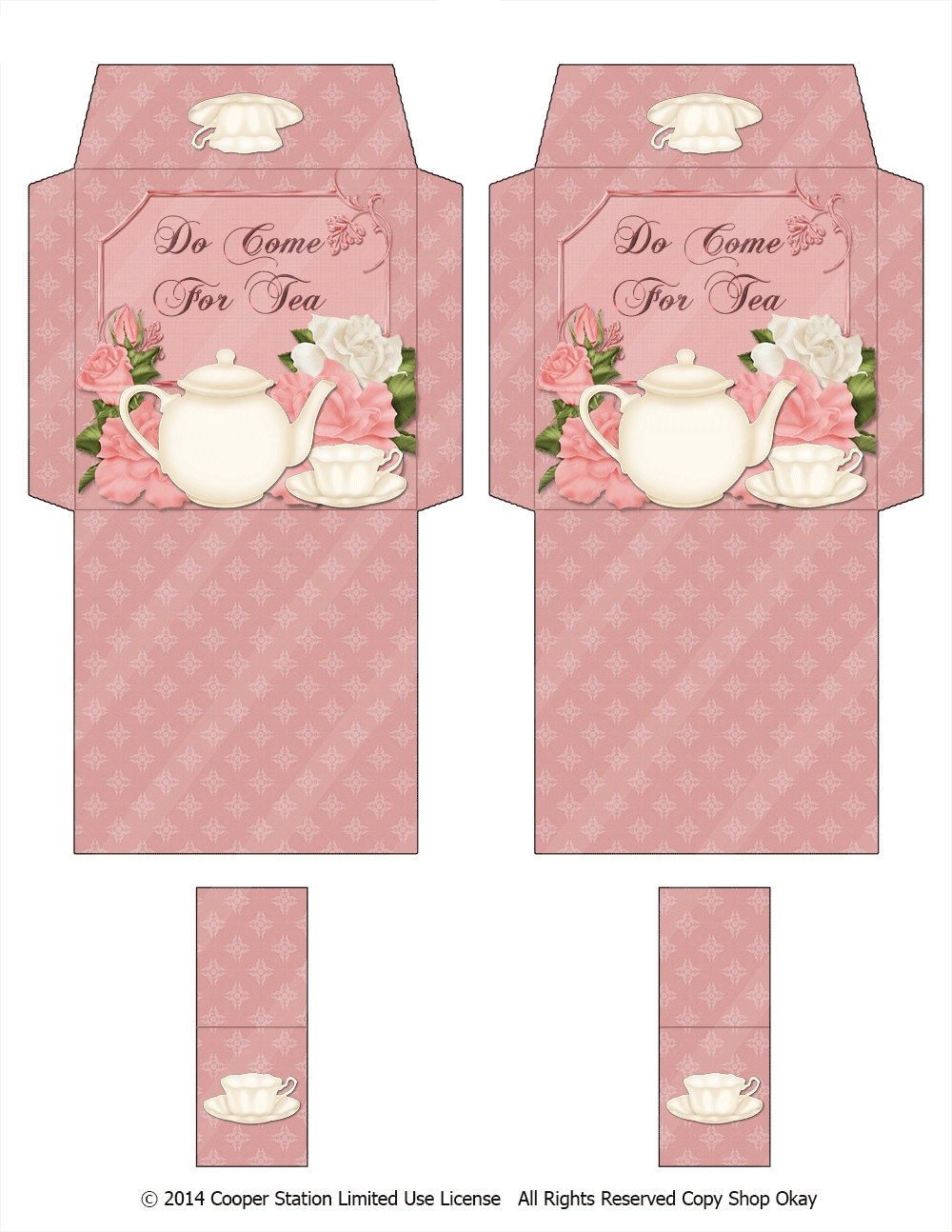 Digital Printable Tea Bag Wrapper Etsy