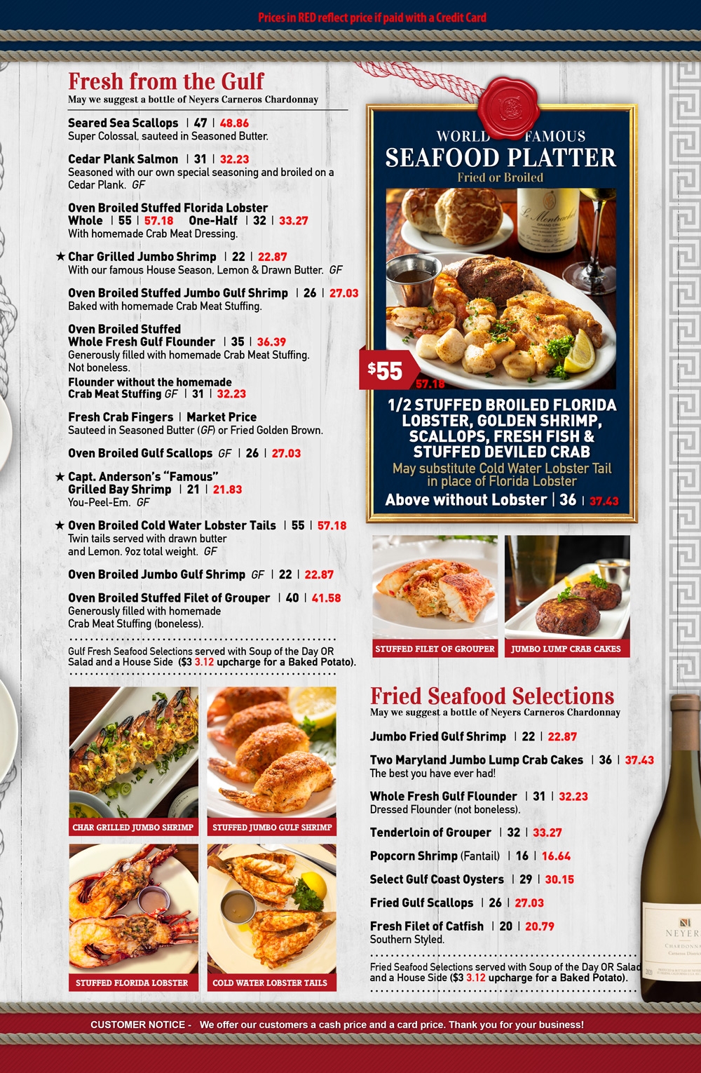 Dinner Menu Dinner Menu