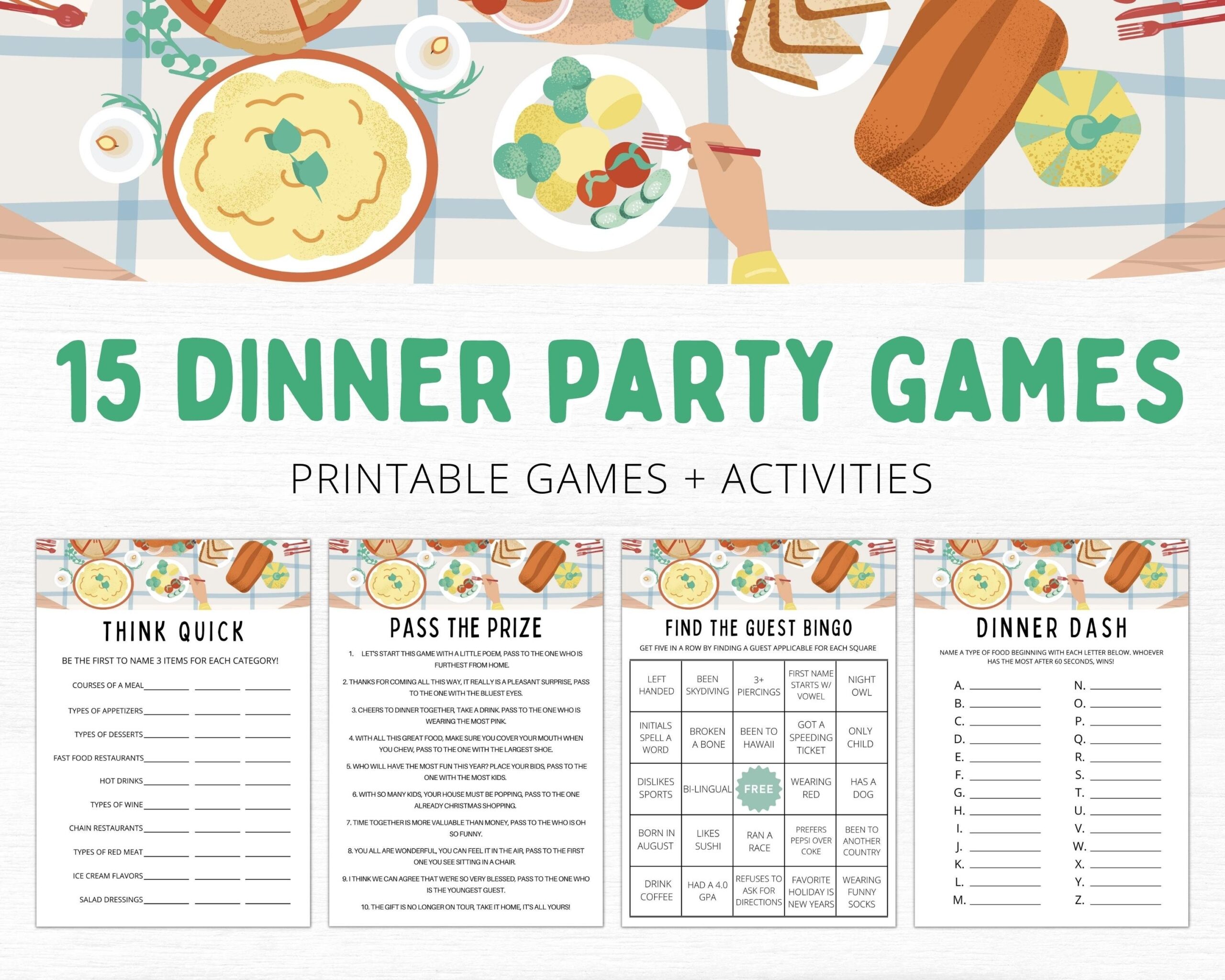 printable dinner party games
