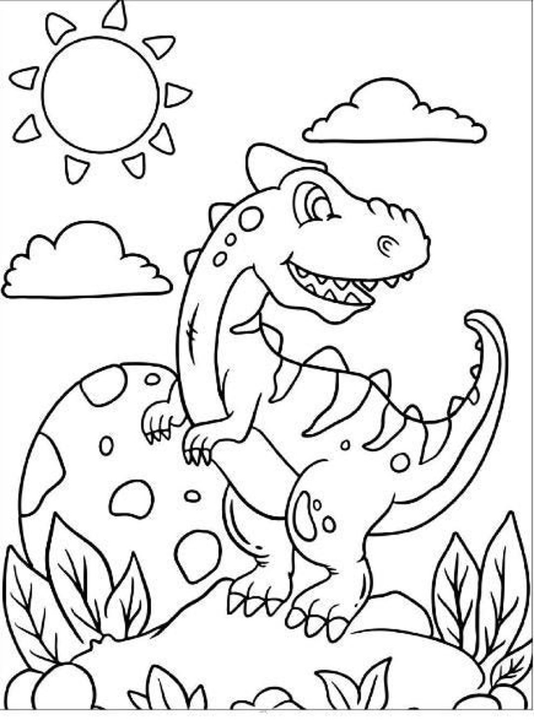 Dinosaur Coloring Book 46 Printable Coloring Sheets Kids 