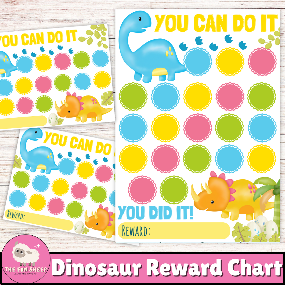 Dinosaur Reward Chart Printable Behavior Chart Dinosaur Chore 