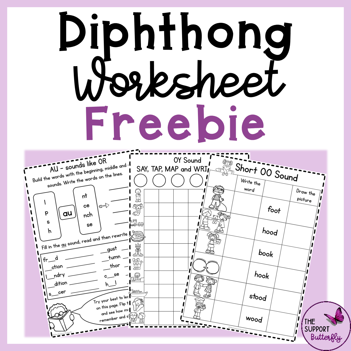 Diphthong Worksheet Freebie Made By Teachers Diphthong Worksheet Freebie Made By Teachers