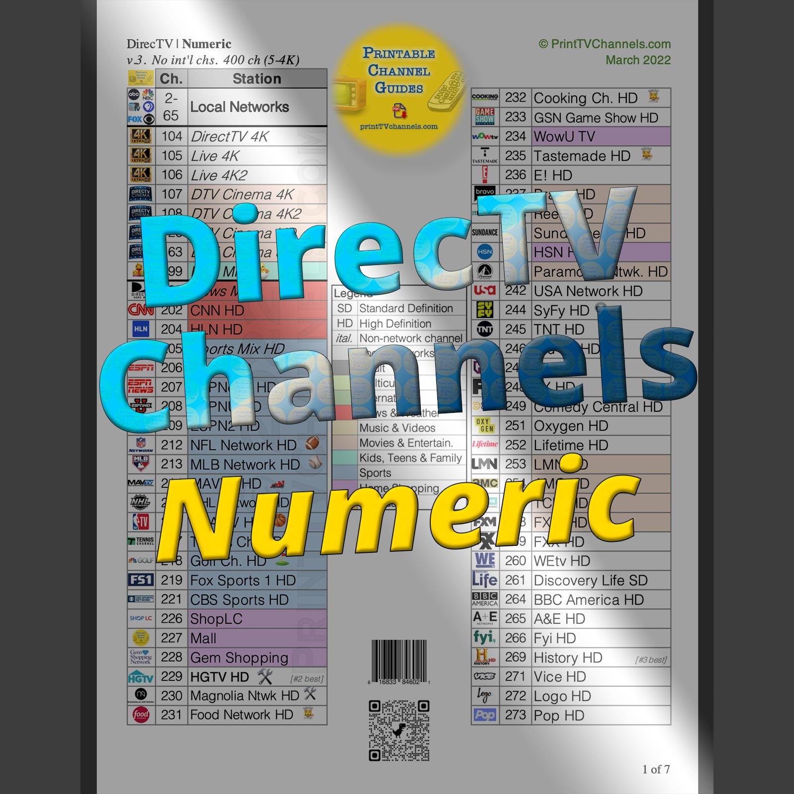 directv printable channel guide 2018