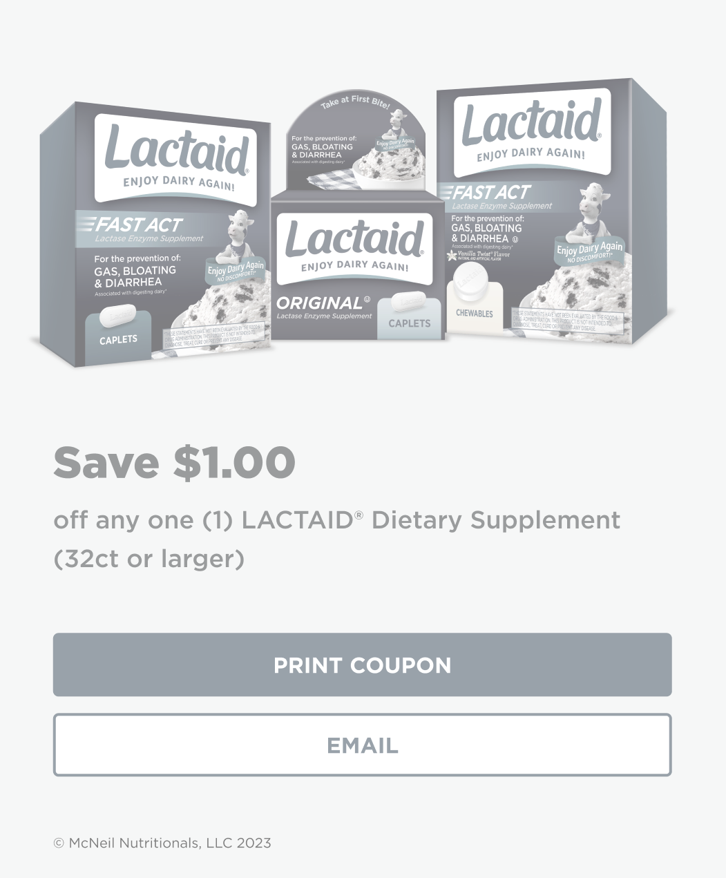 Discover LACTAID Coupons U0026 Offers LACTAID Worksheets Library