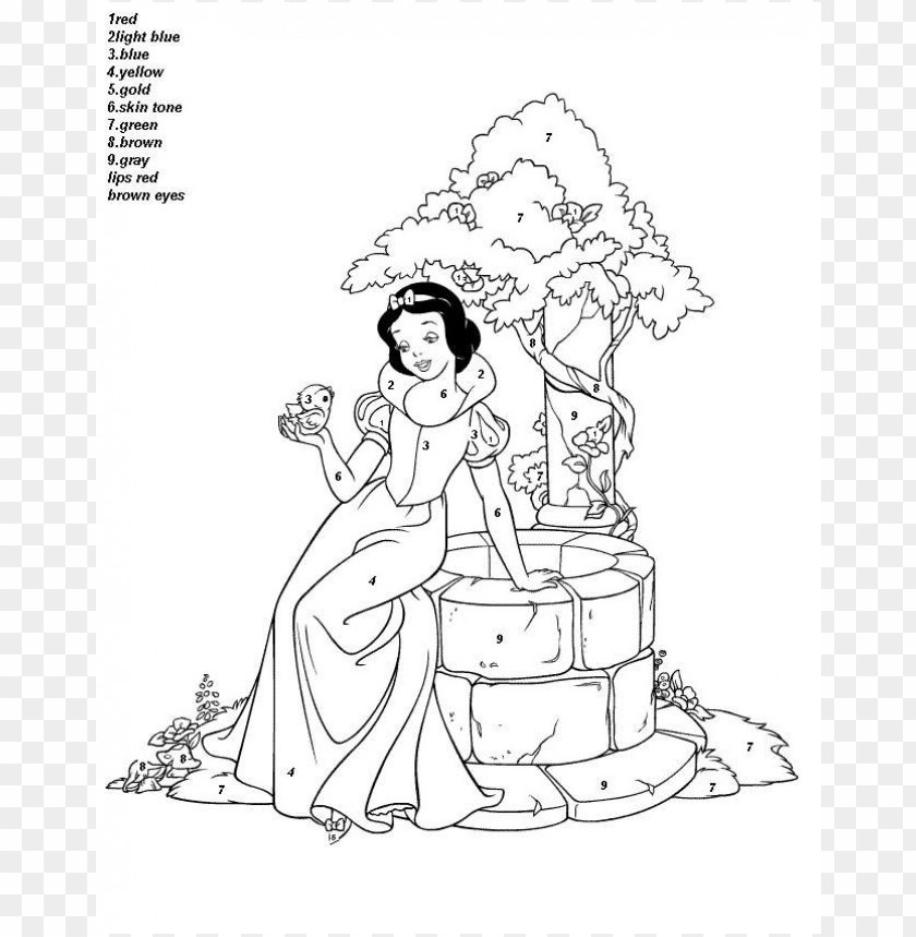 Disney Color By Number Coloring Pages PNG Transparent With Clear Background ID 106704 TOPpng