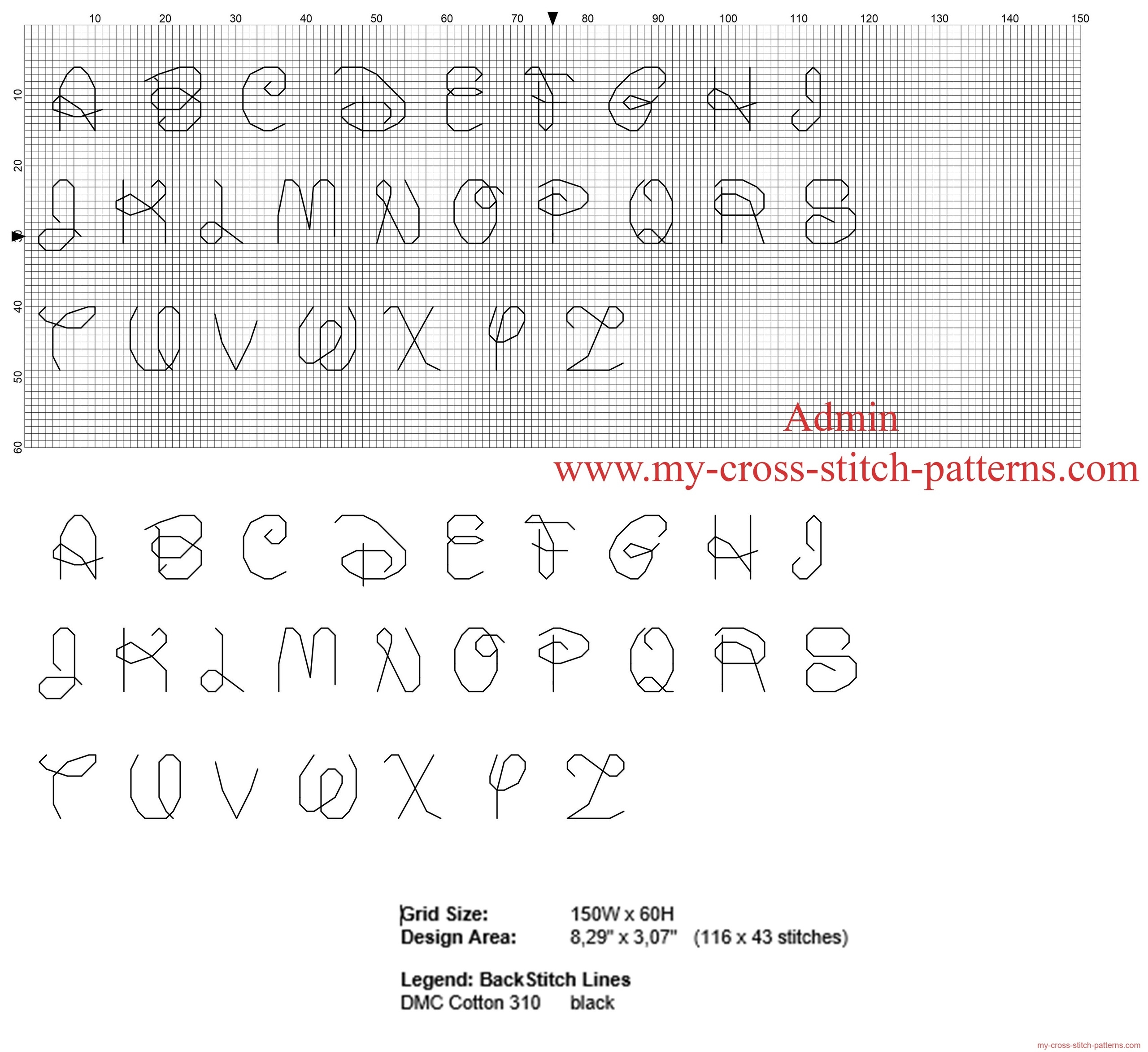 free printable back stitch fonts