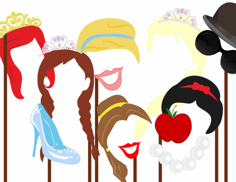 Disney Princess Photobooth Props Magical Printable