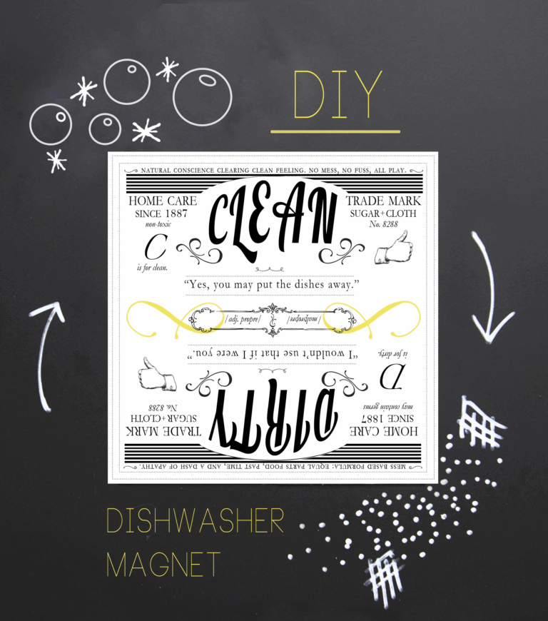 DIY Clean U0026 Dirty Dishwasher Magnet With Free Printable Template