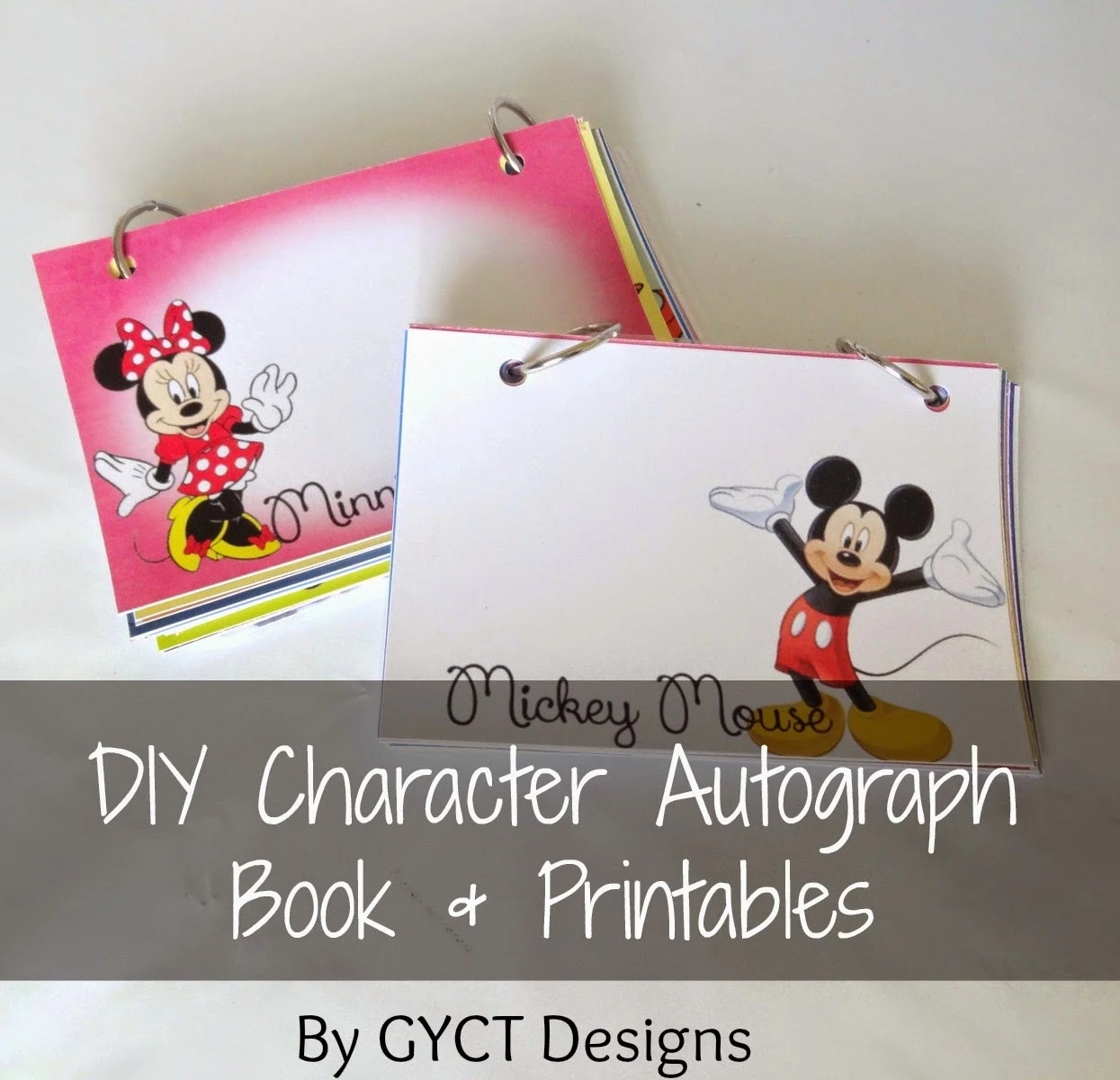 free printable disney autograph pages