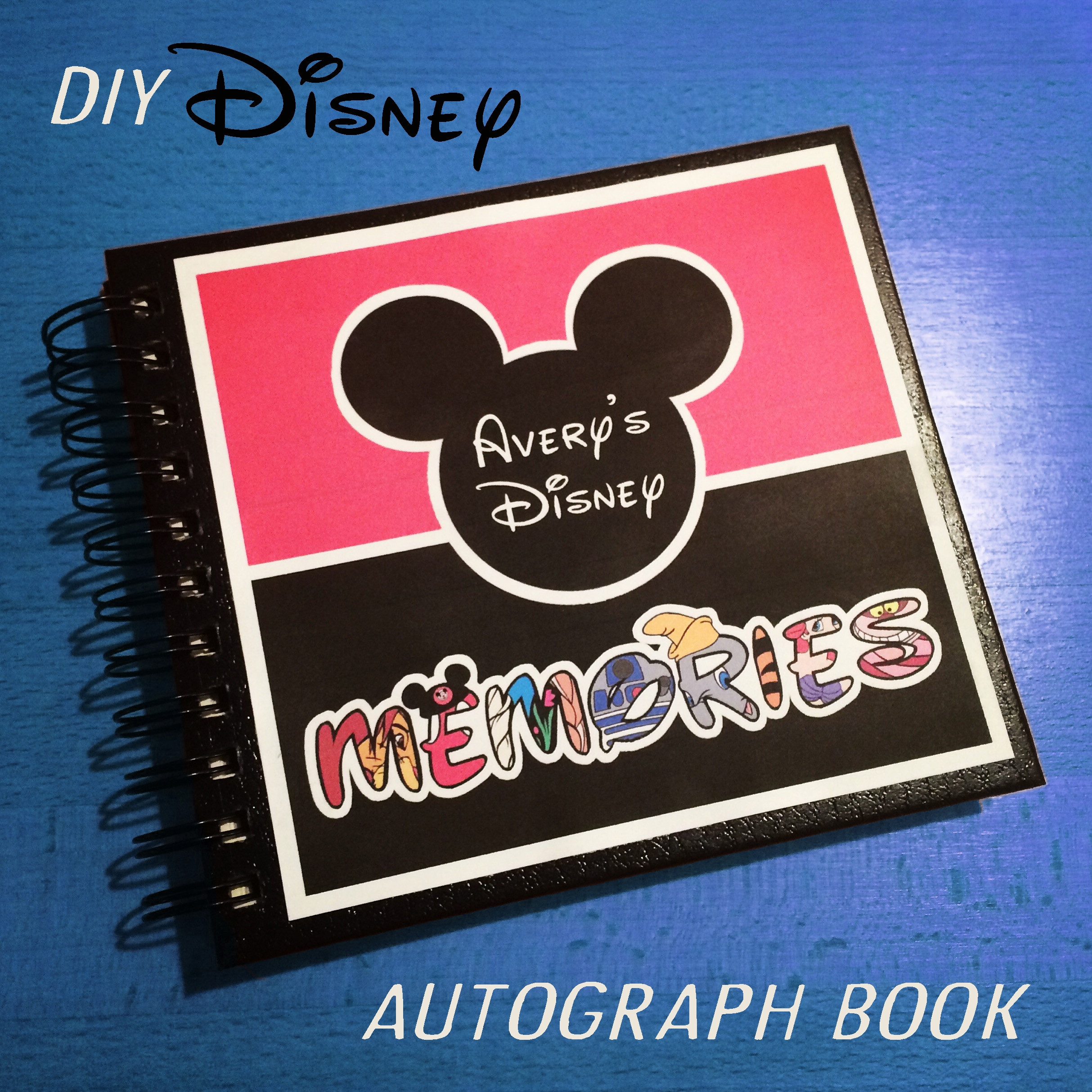 printable disney autograph book