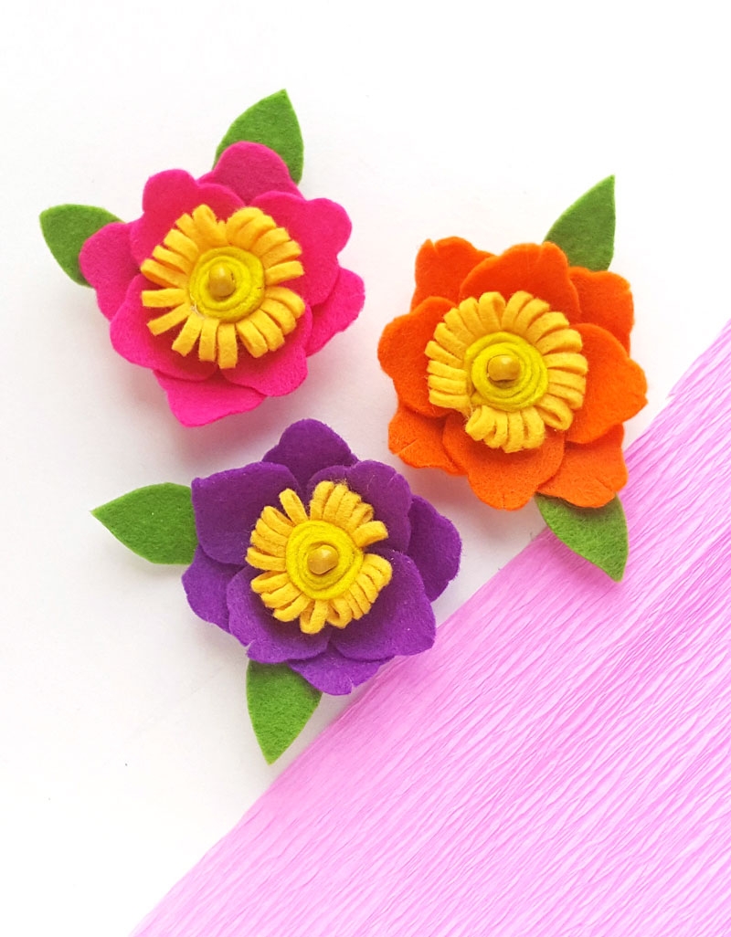 felt flower pattern printable