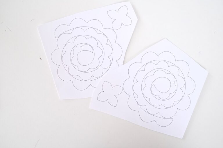 DIY Felt Flowers With Printable Template