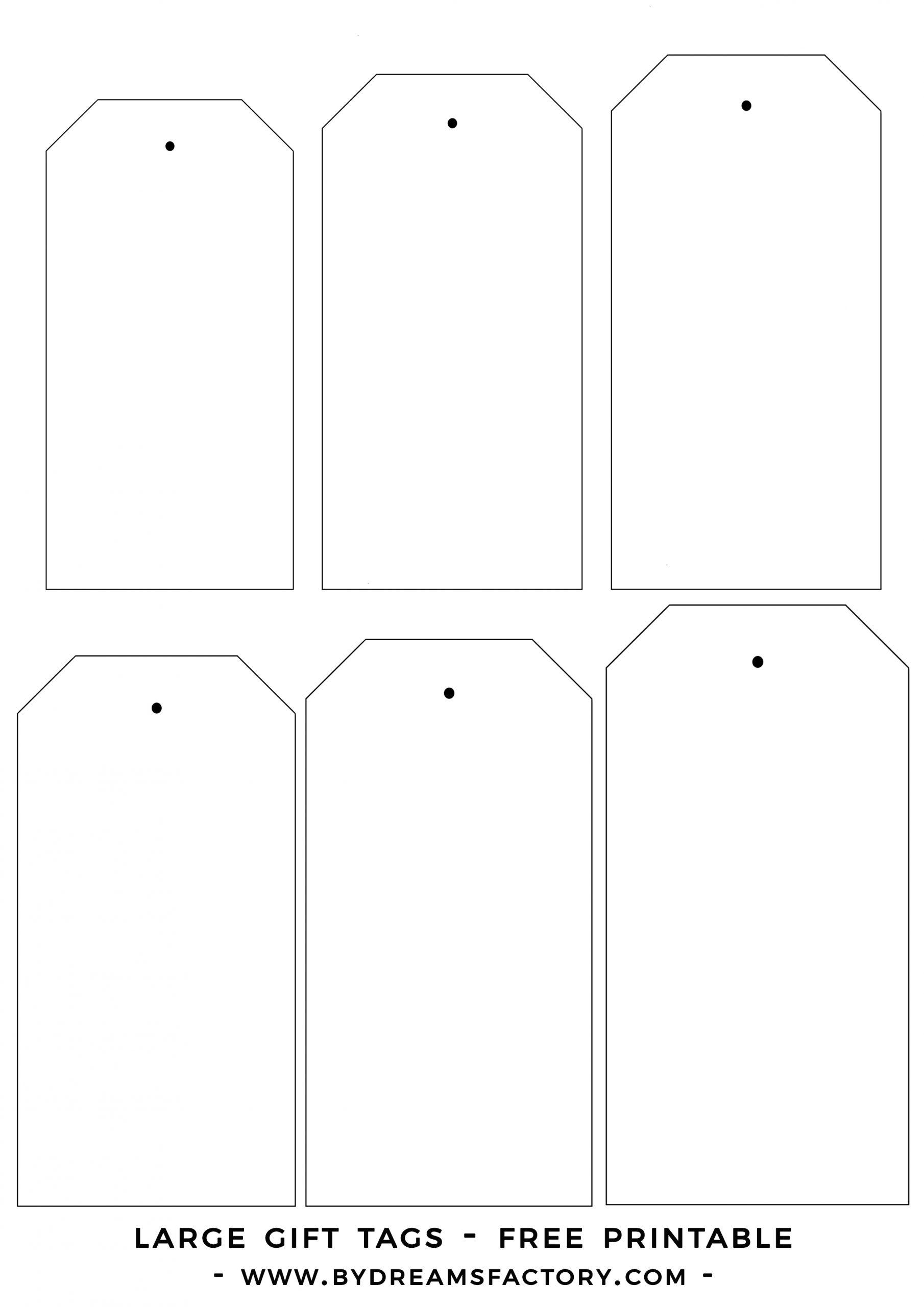 DIY Large Gift Tags Free Printable Dreams Factory Worksheets Library