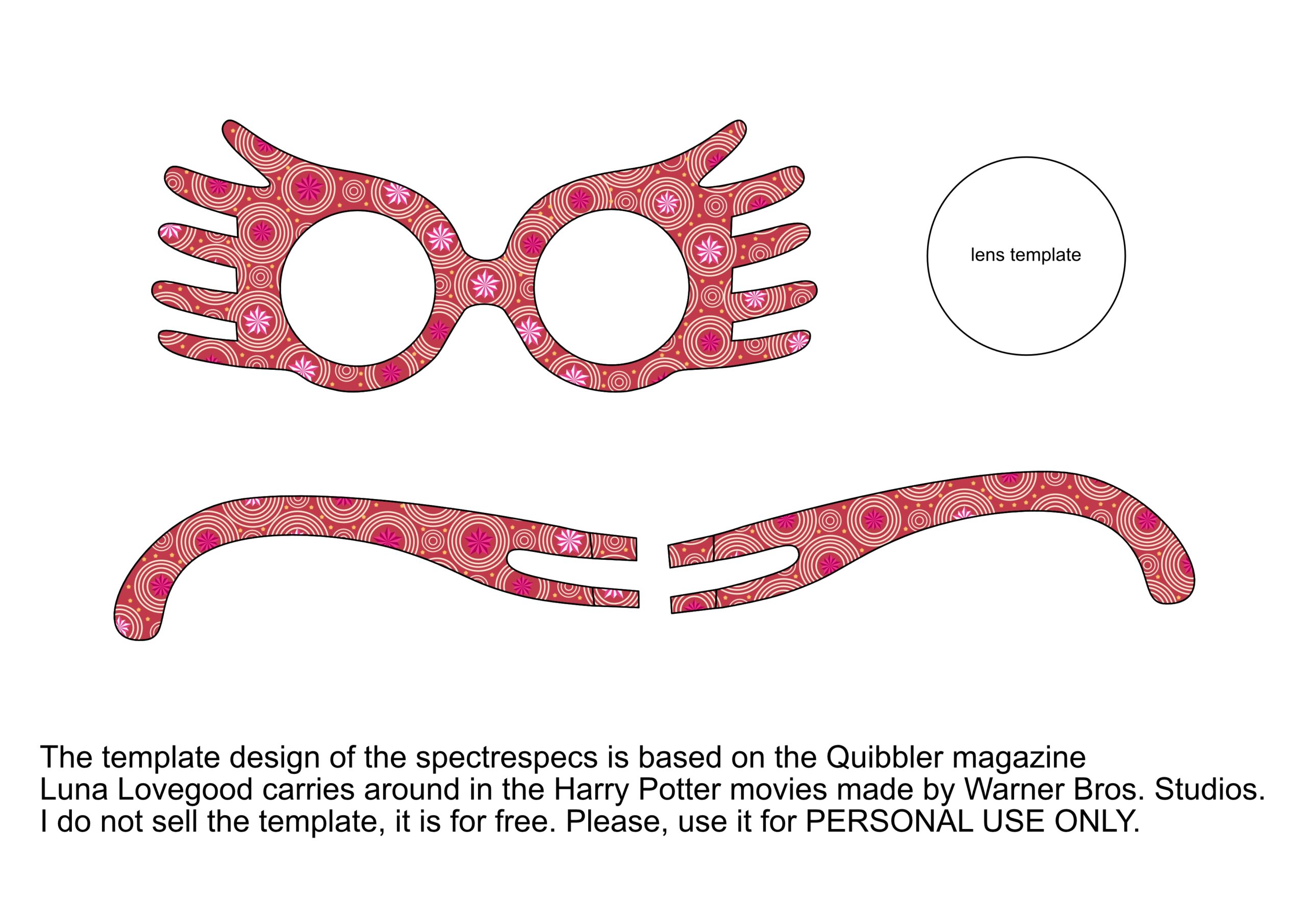 DIY Luna Lovegood Glasses Spectrespecs Anicka design DIY Luna Lovegood Glasses Spectrespecs Anicka design