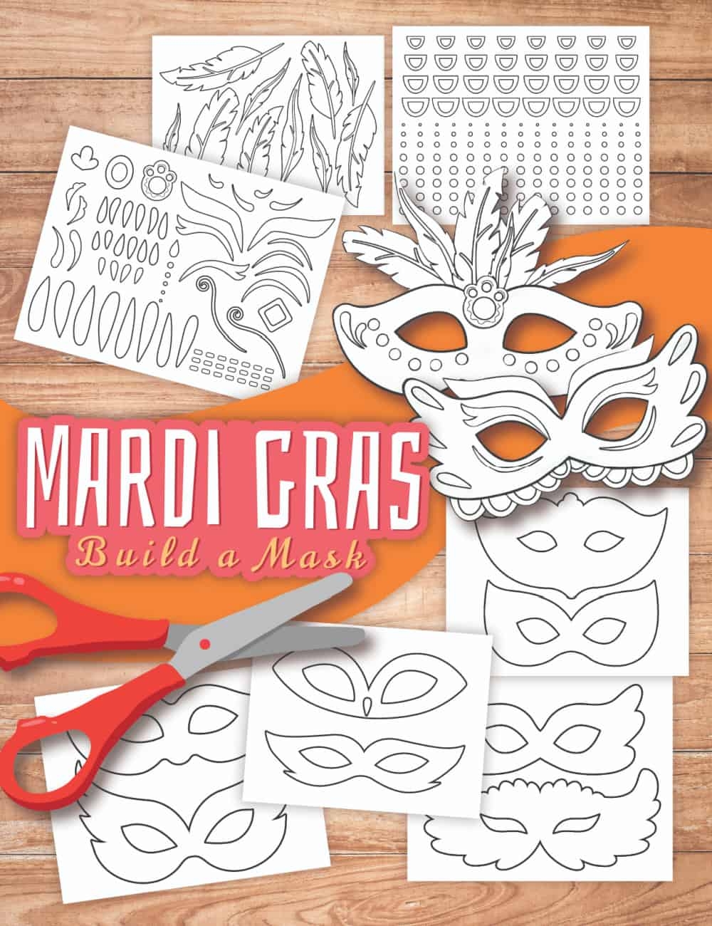 free printable masquerade mask template