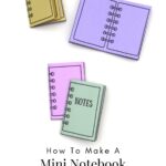 DIY Mini Notebooks Using One Sheet Of Paper Free Template 