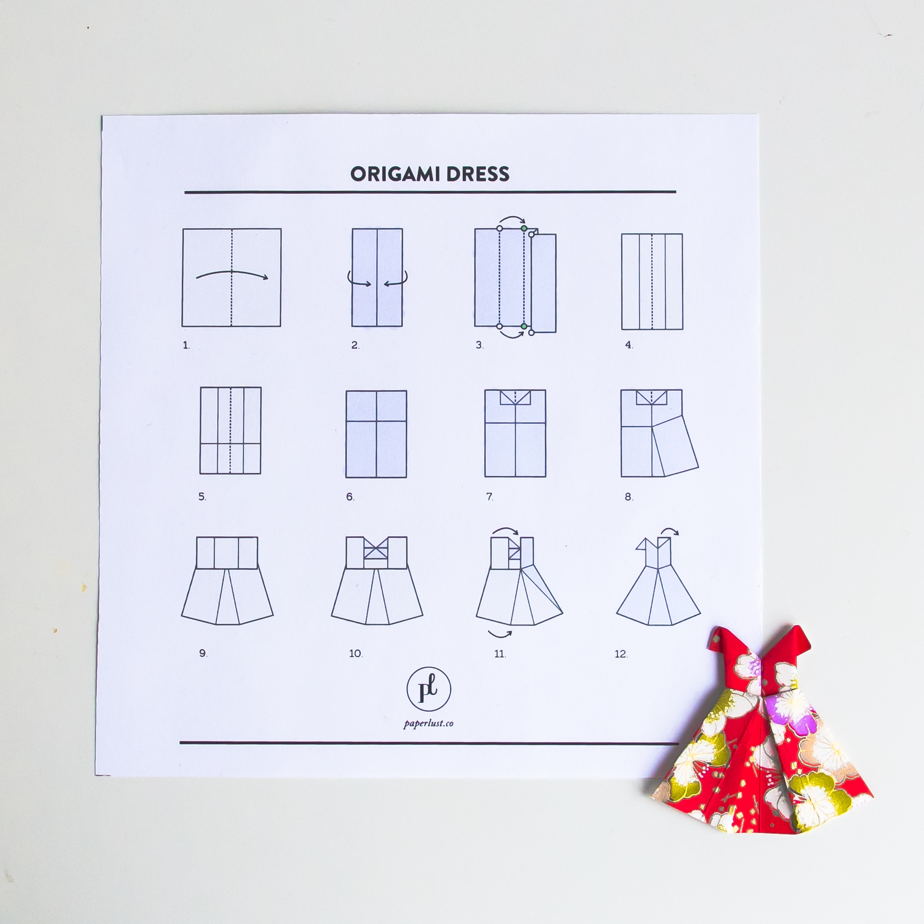 DIY Origami Cake Toppers Paperlust