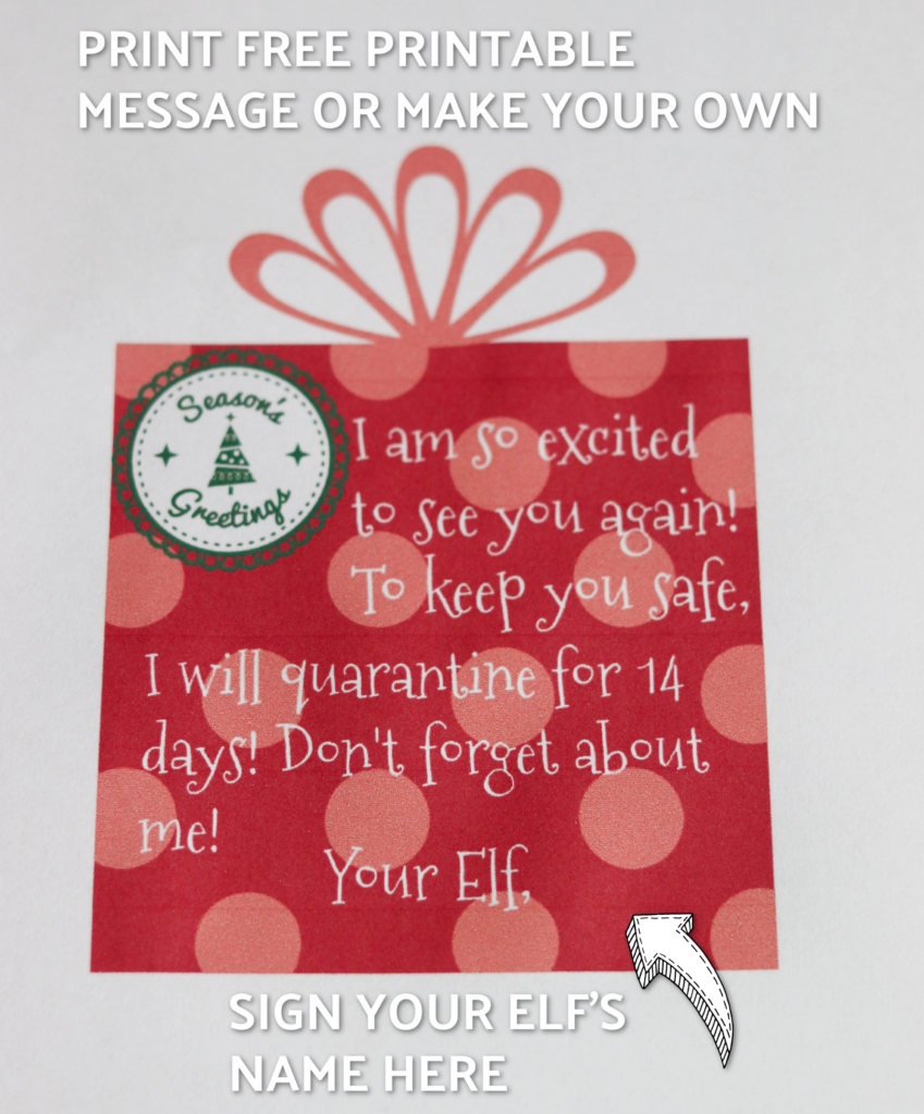 elf quarantine box printable