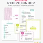 DIY Recipe Book with Free Printable Recipe Binder Kit 