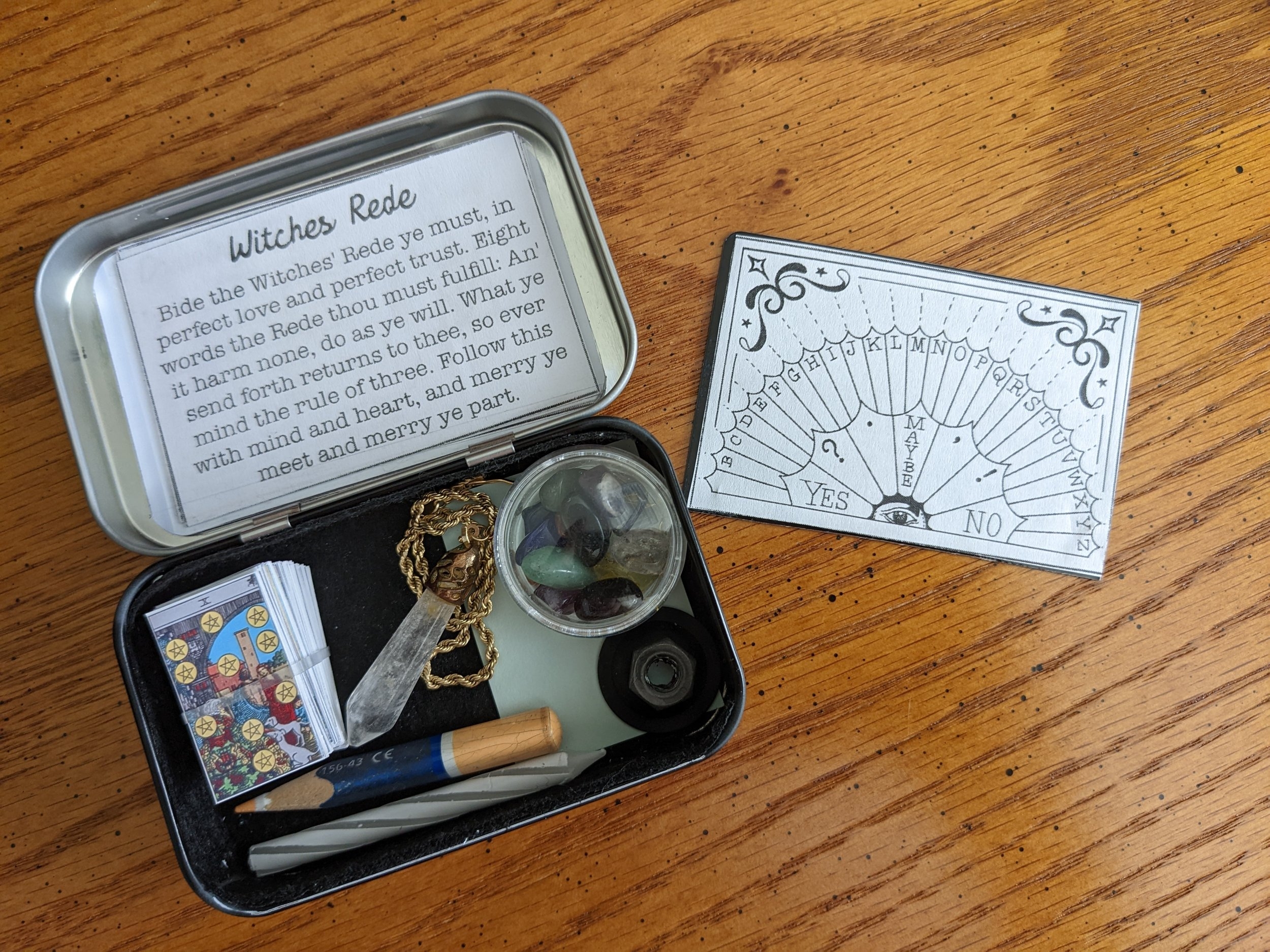 DIY Traveling Altoids Tin Altar The Rusty Thicket