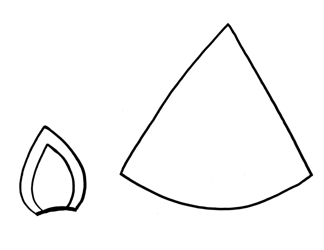 free printable unicorn horn template