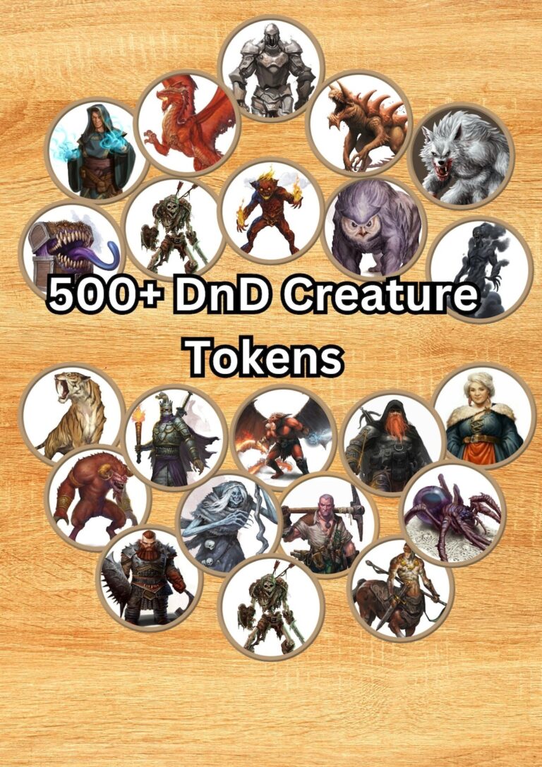 Dnd Creature Tokens 500 Printable Monster U0026 NPC Tokens roll20 Etsy
