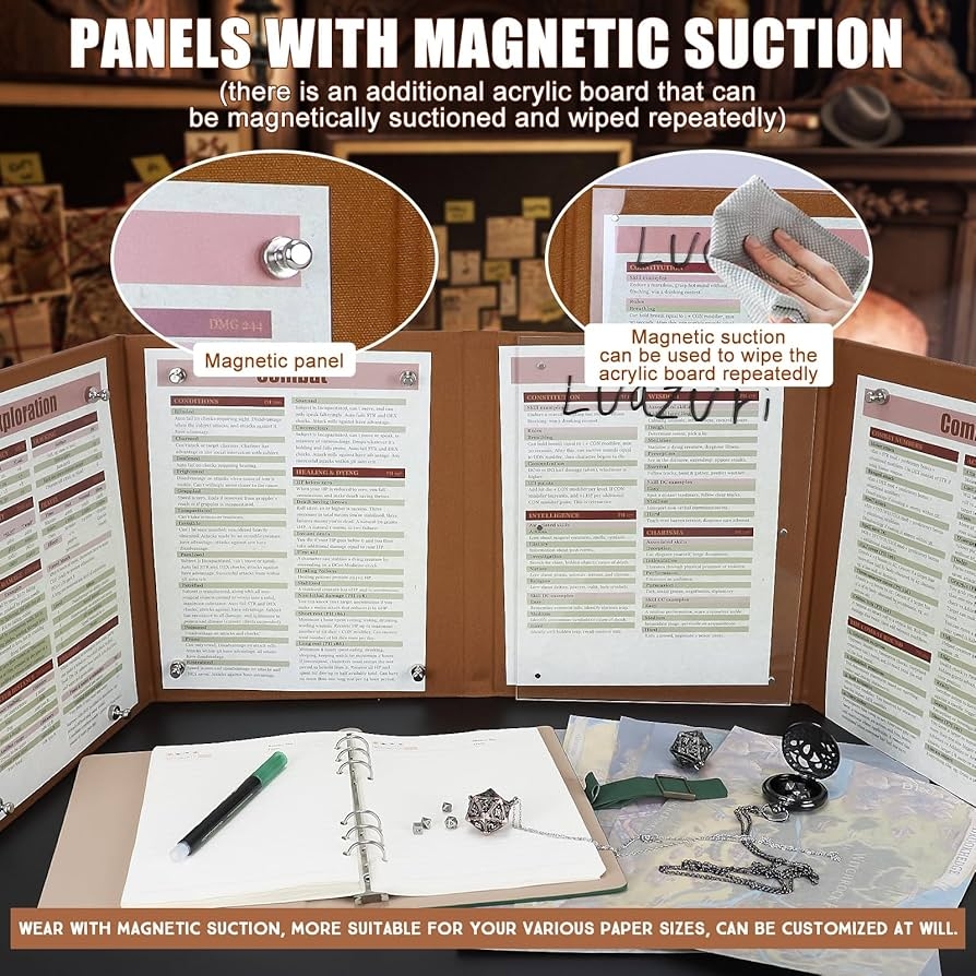 printable dm screen 5e portrait