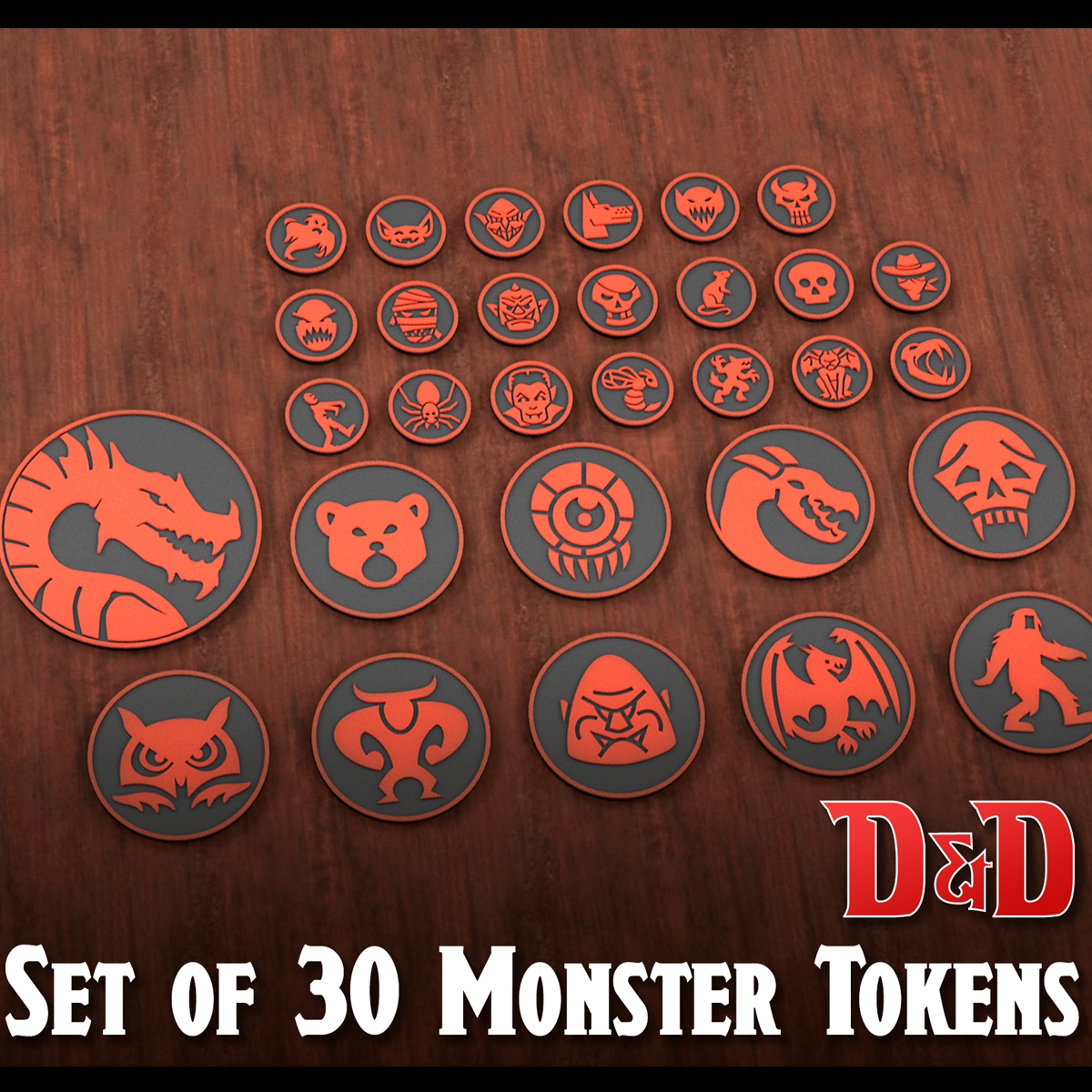 d d monster tokens printable
