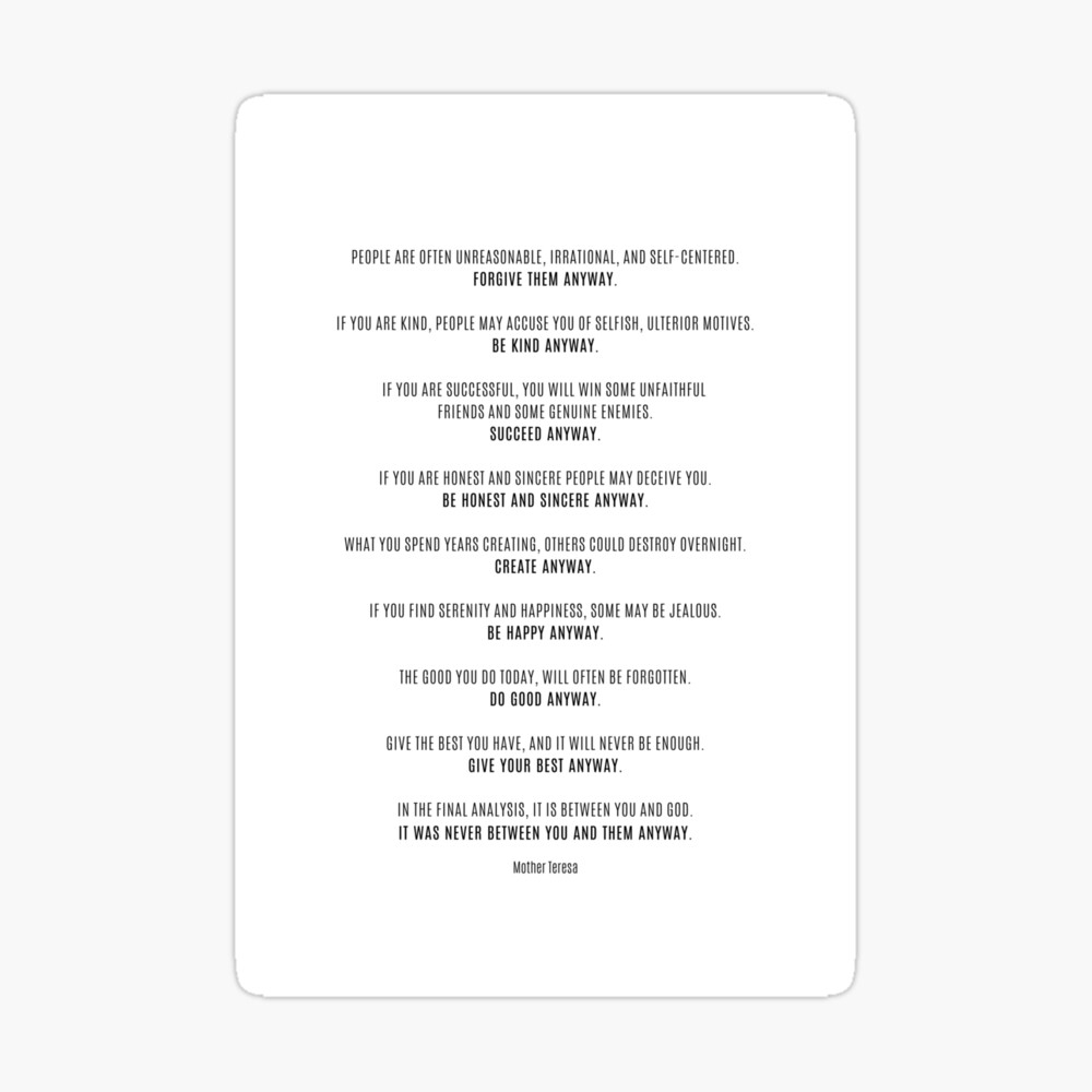 do it anyway poem printable