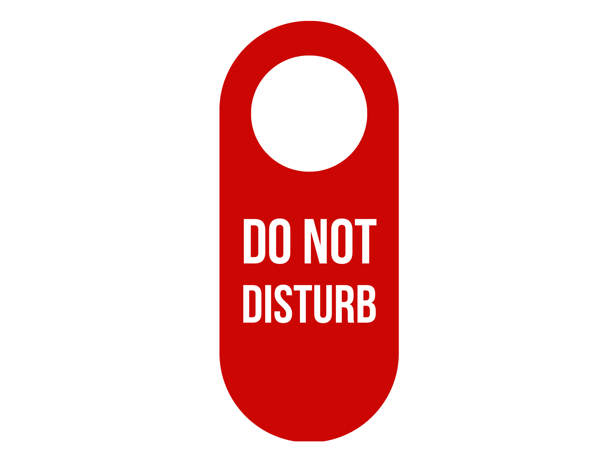 free printable do not disturb sign