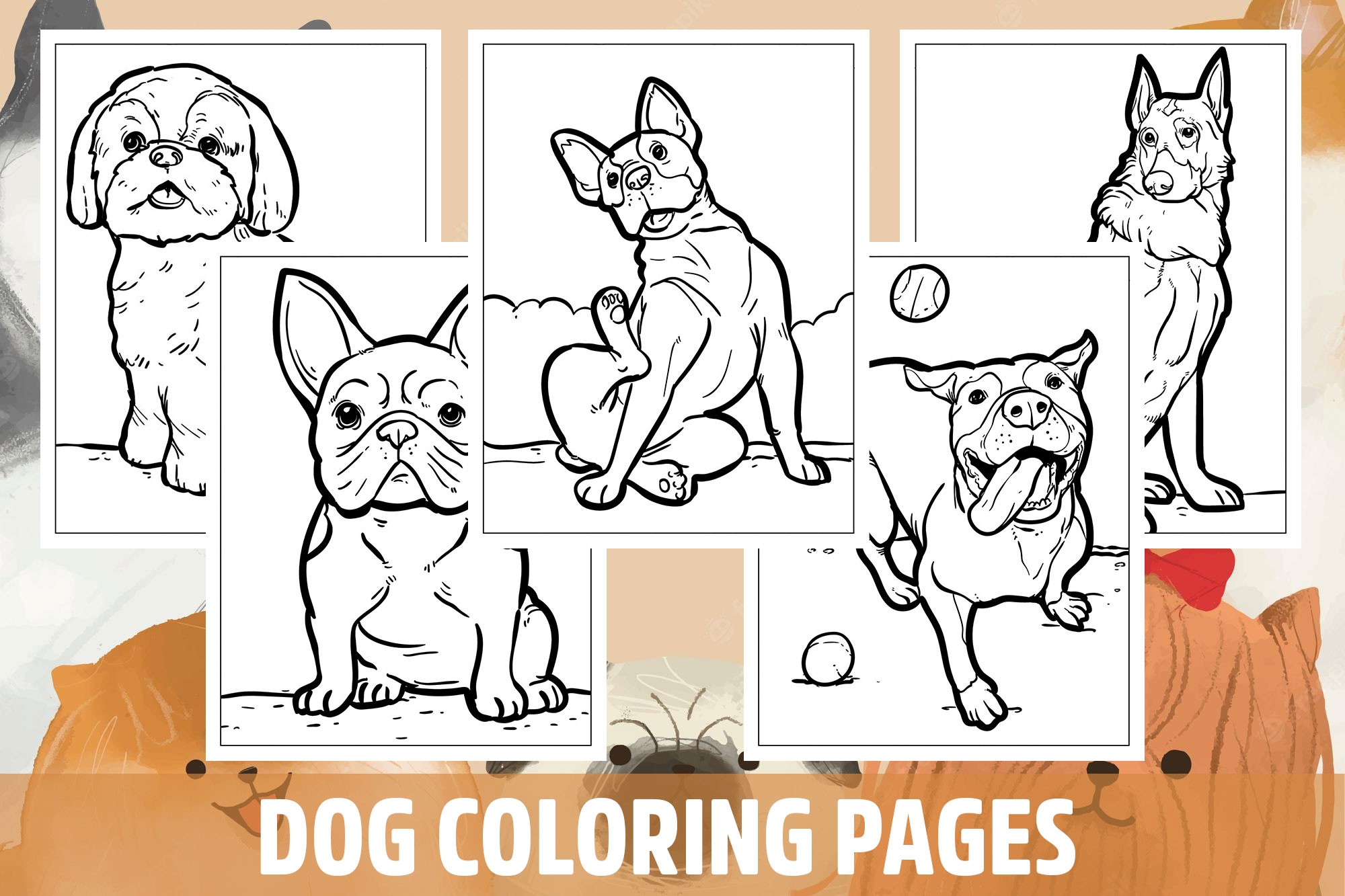 dog coloring pages printable