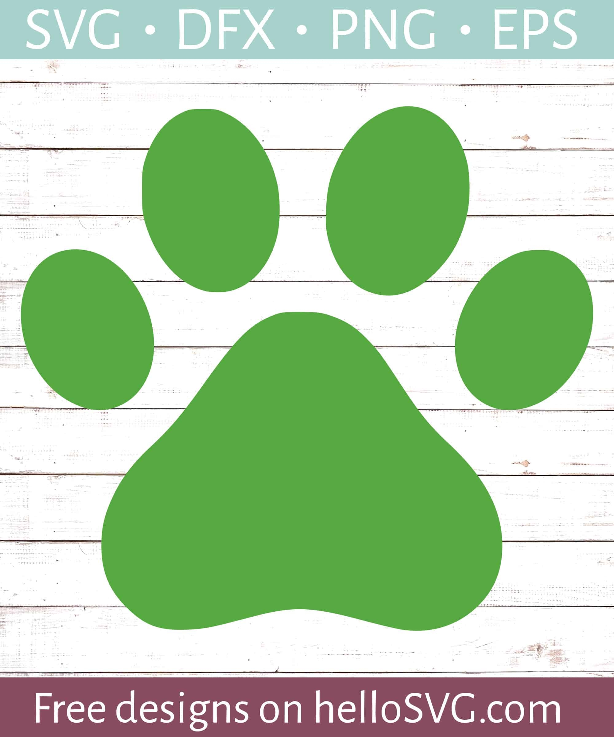 free printable dog paw prints