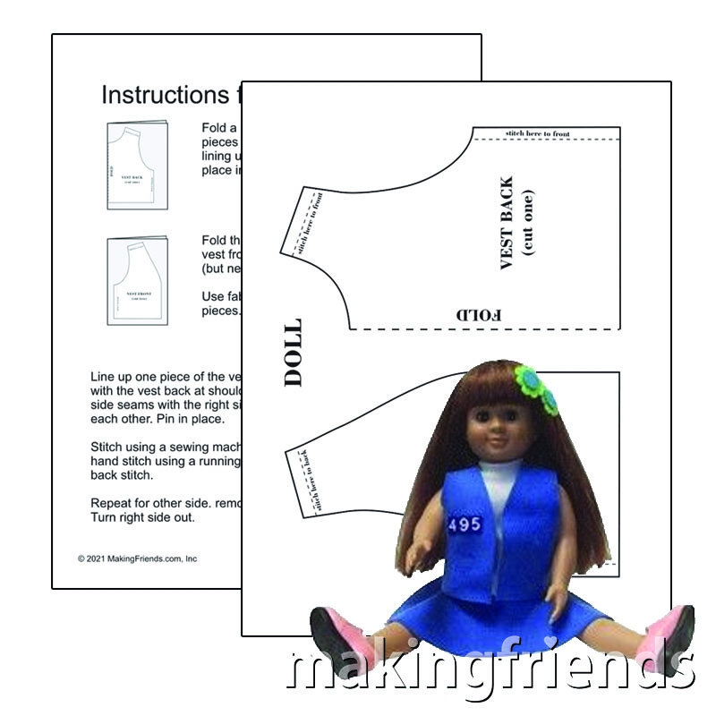 18 inch doll clothing patterns printable free