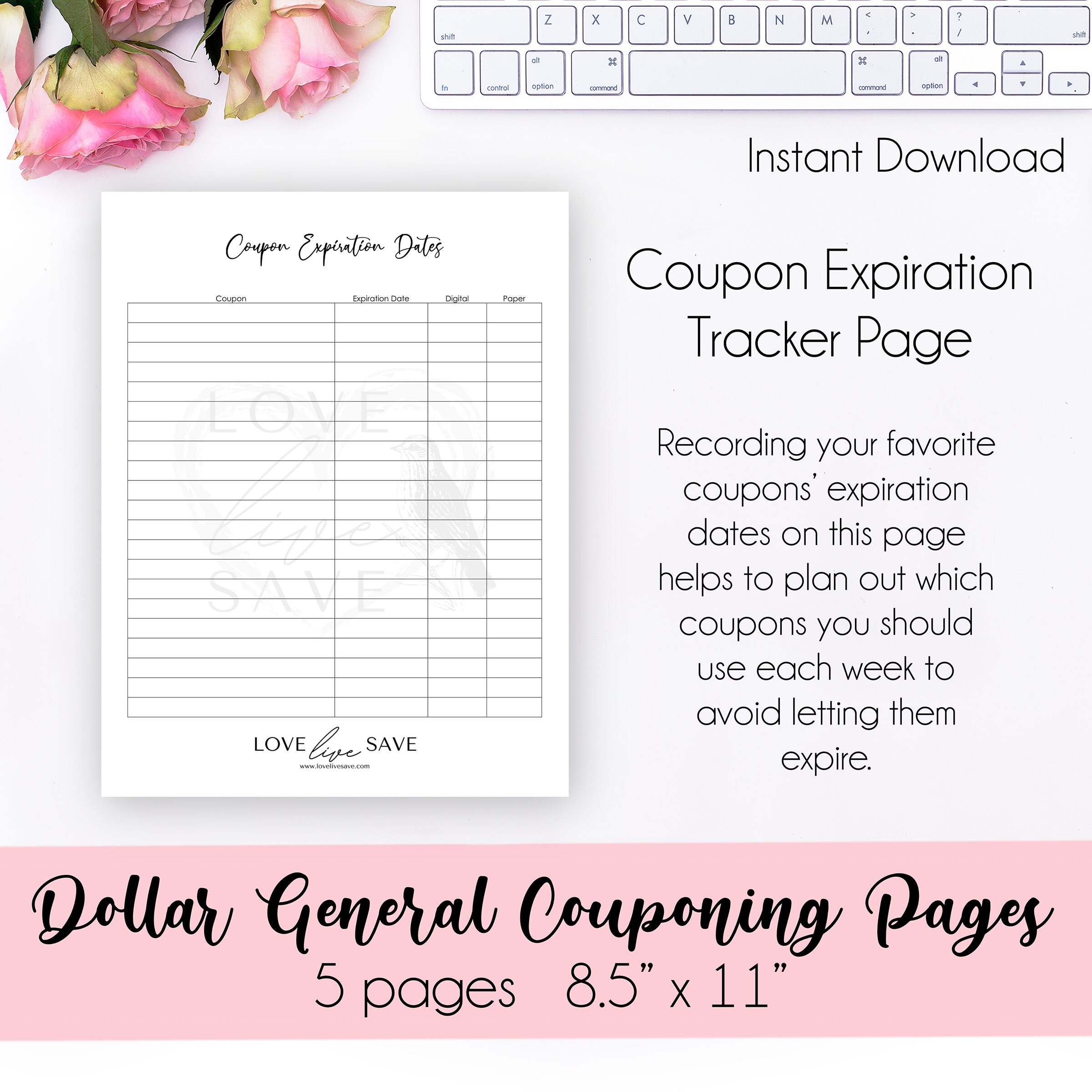 Dollar General Couponing Planner Printables Etsy