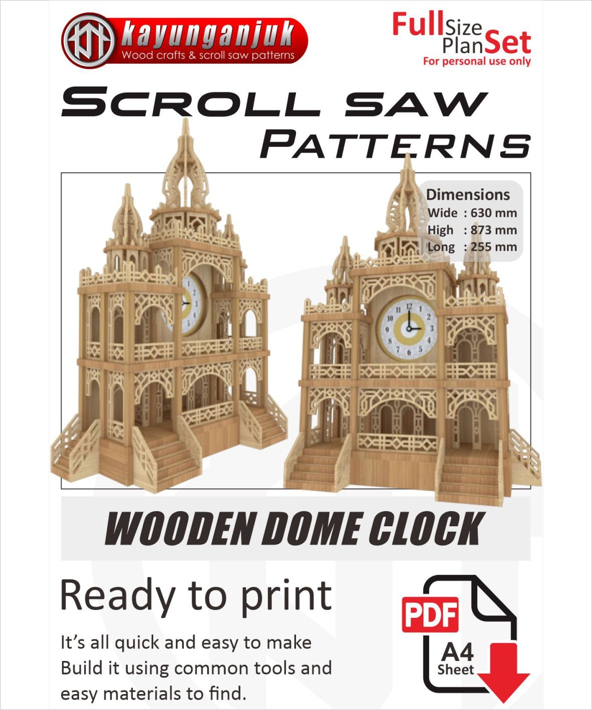 DOME CLOCK SCROLL SAW PATTERNS