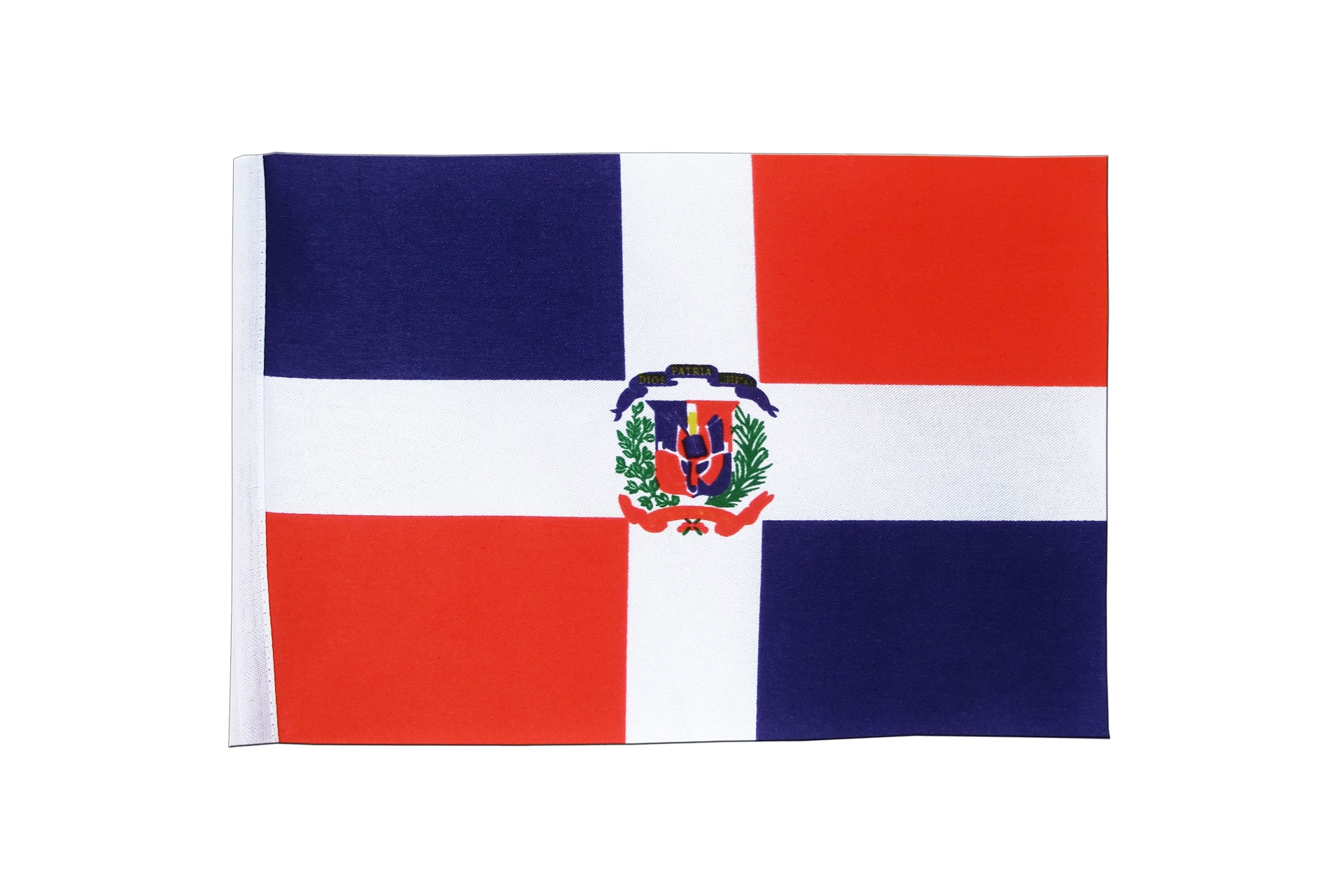 Dominican Republic Satin Flag 6x9
