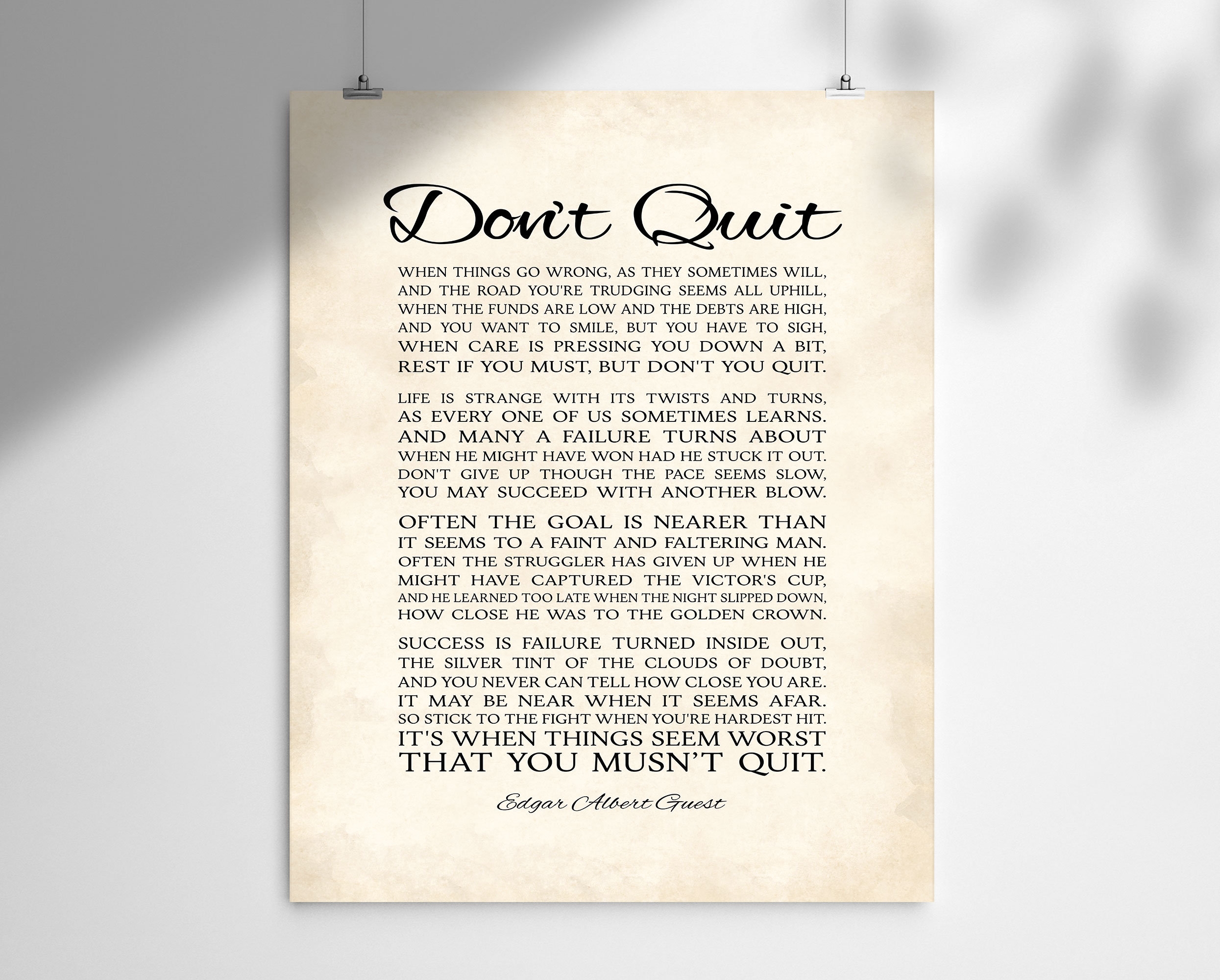 don t quit poem printable
