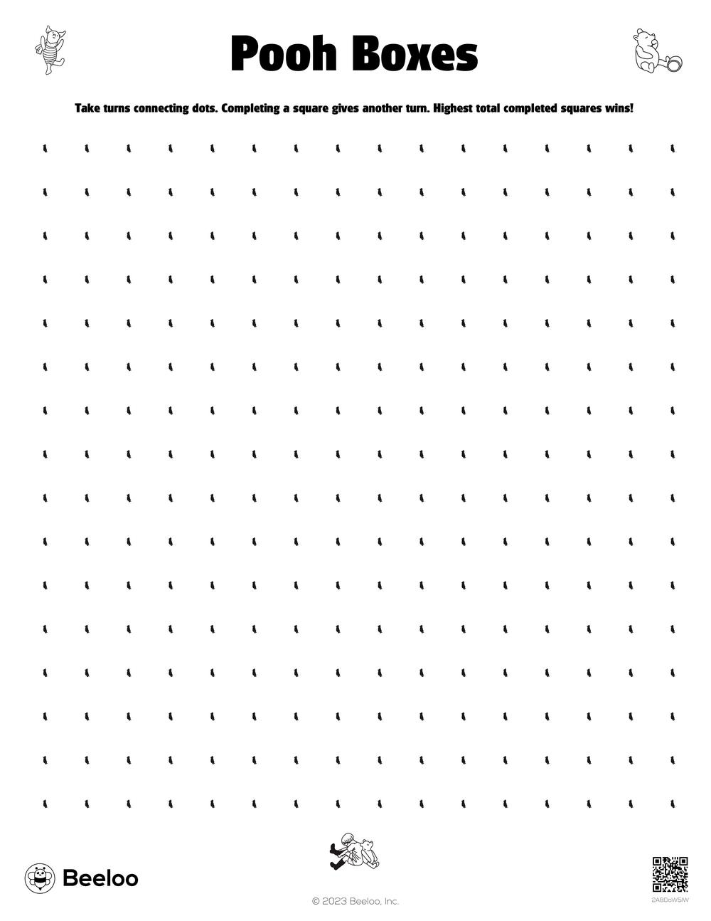 Dots And Boxes Games Beeloo Printable Crafts And Activities For Kids