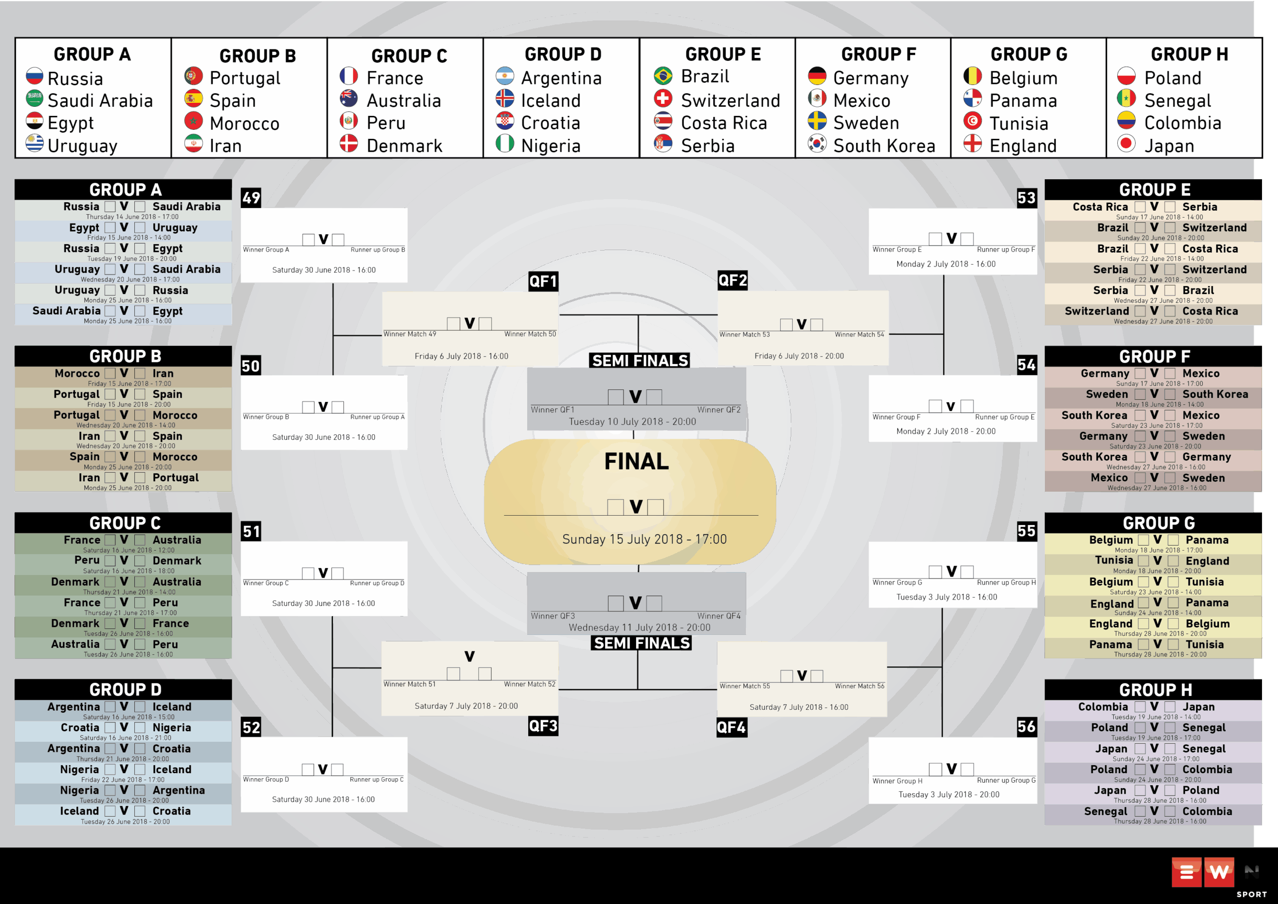 2018 world cup printable schedule