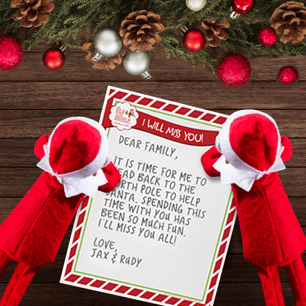 printable elf on the shelf goodbye letter