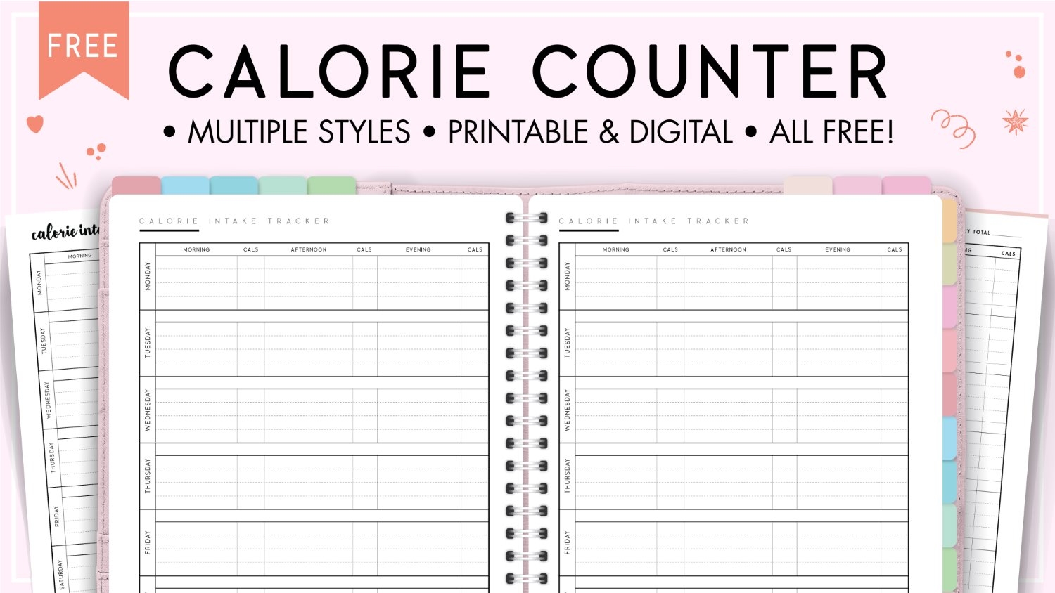 free printable calorie counter