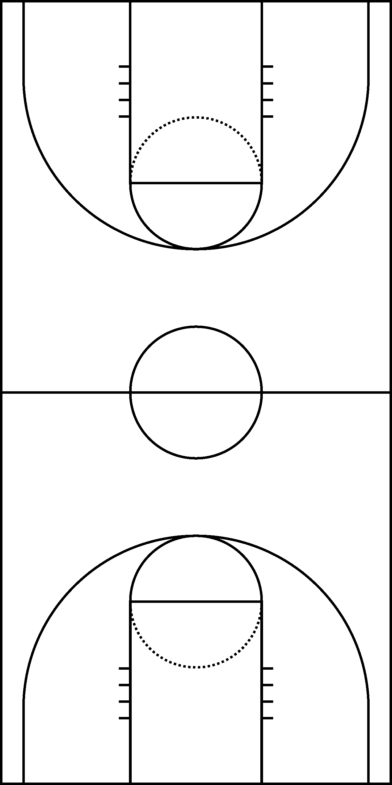 Download HD Basketball Court Diagram Vertical Transparent PNG Image NicePNG