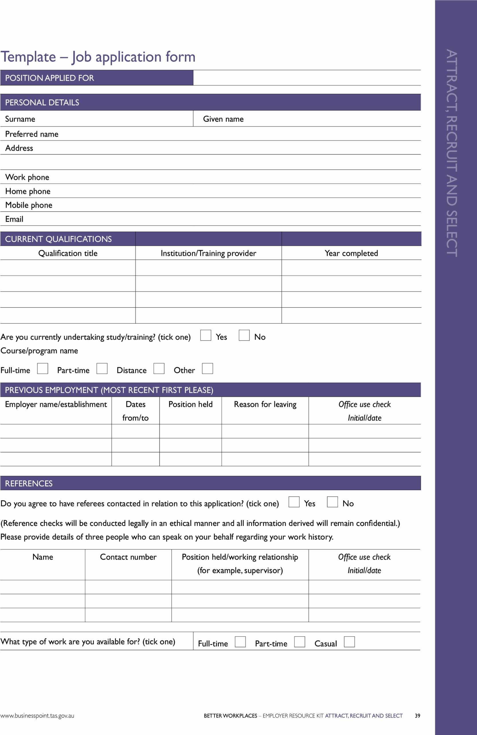 printable blank job application form word document printable blank job application form word document