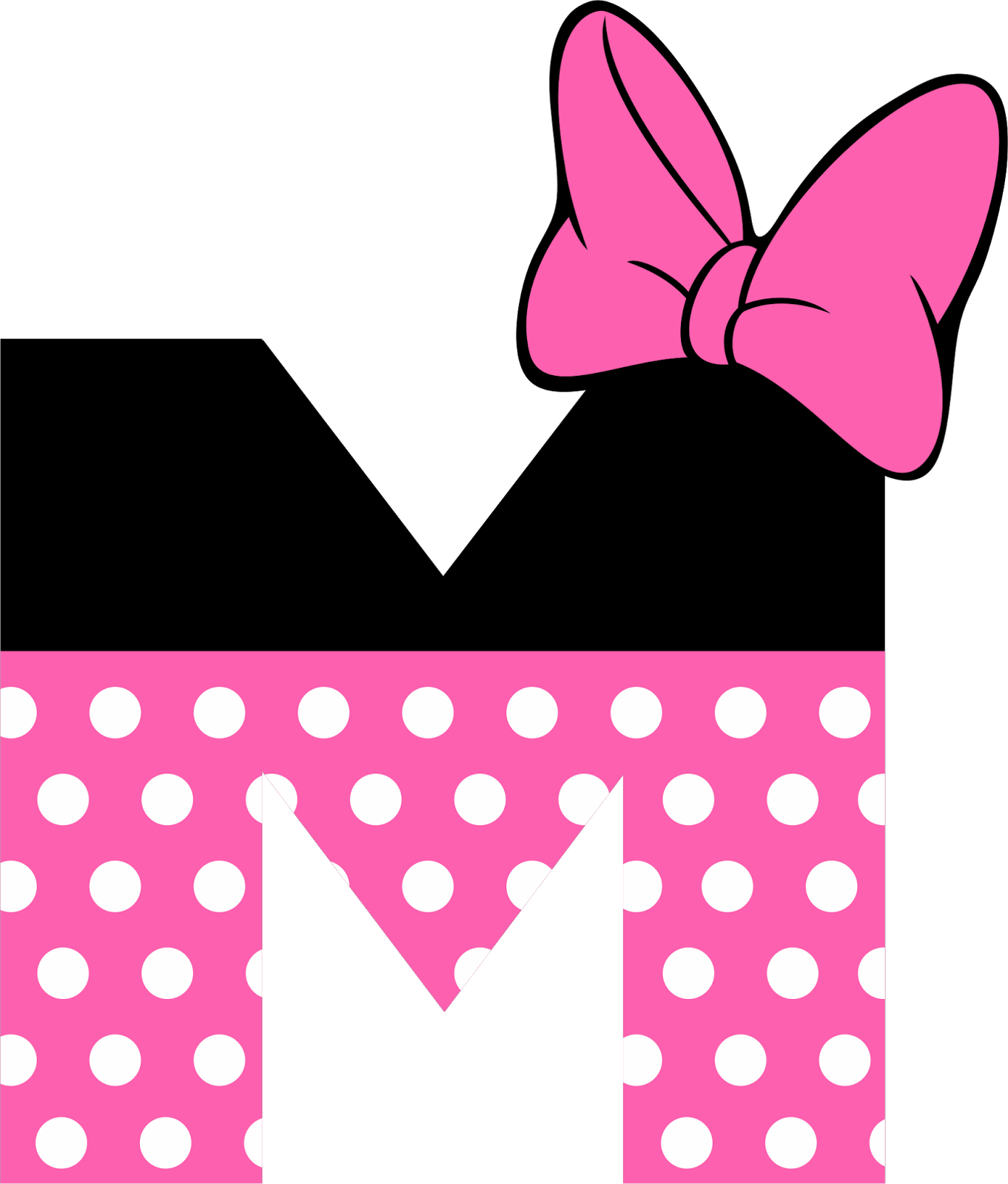 Download HD Minnie Mouse Printable Alphabet Letters Letras De Minnie Mouse Transparent PNG Image NicePNG