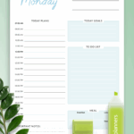 Download Printable Daily Hourly Schedule And To Do List Template PDF