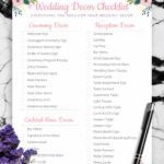 Download Printable Wedding Decor Checklist Shabby Chic Style PDF